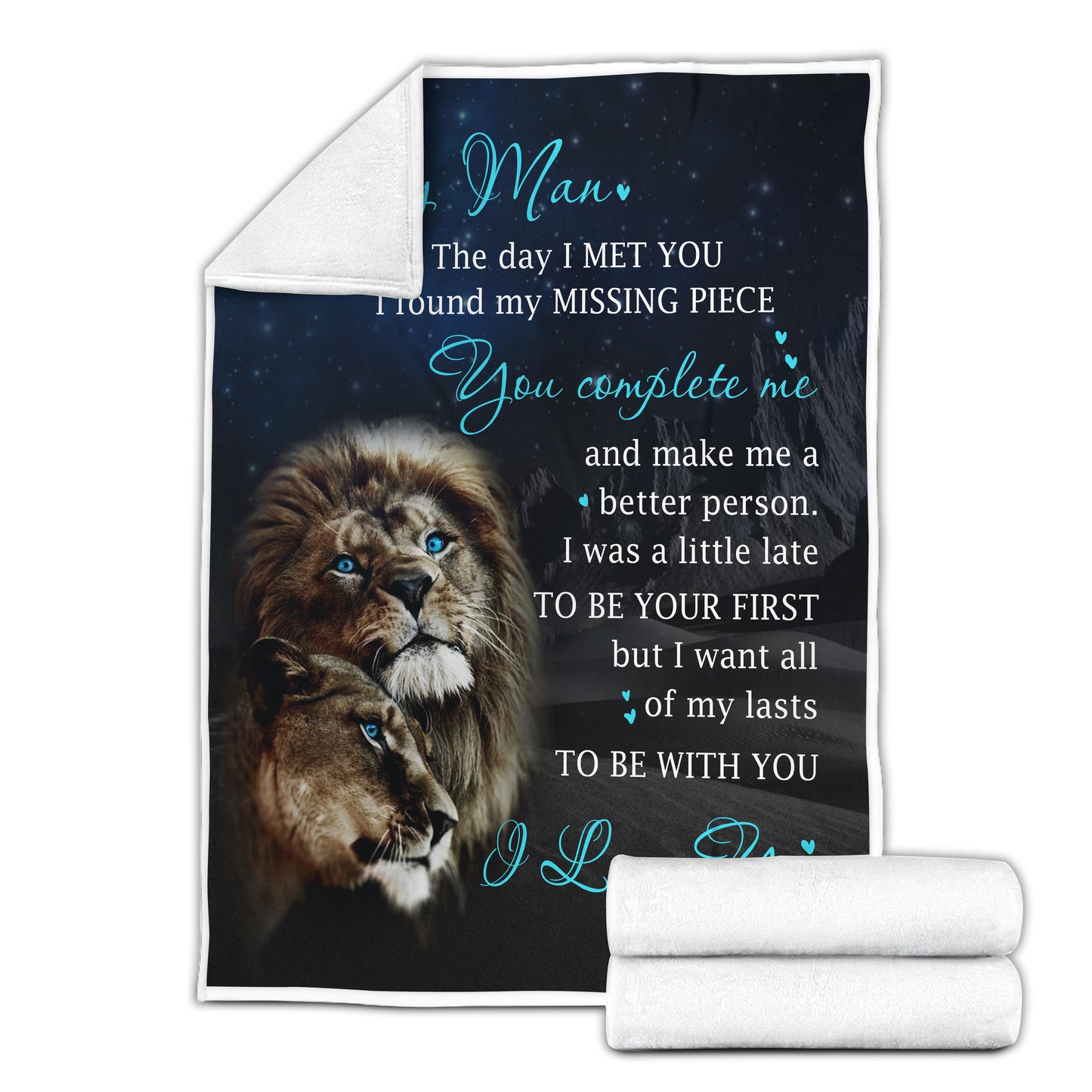 To My Man Blanket- Valentines Day Gifts For Him, Valentines Gift For Husband Boyfriend- Velveteen Plush Blanket- Gifts For Anniversary Birthday, Love Blanket From Wife Girlfriend