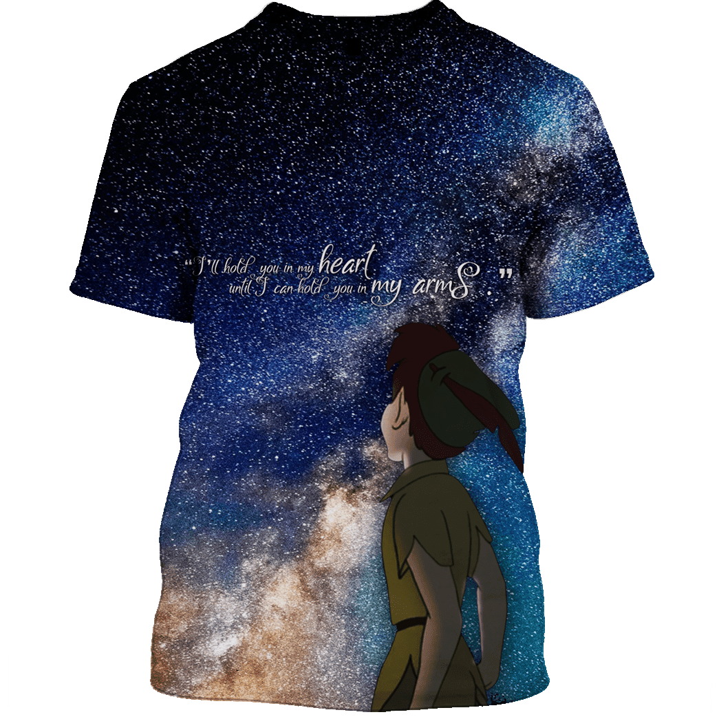 Peter Pan Hoodie I'll Hold You In My Heart T-shirt Blue Unisex