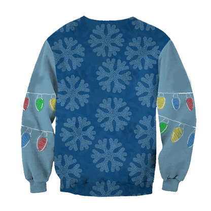 DN Sweatshirt Christmas Hohoho Goofy Sweatshirt Blue Unisex Adults New Release