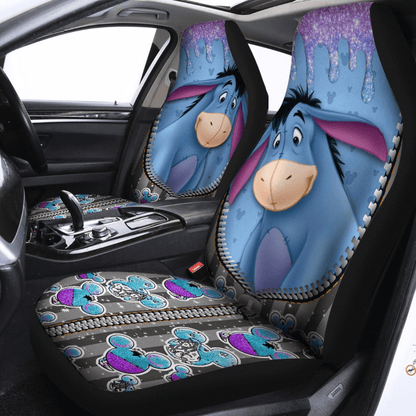 WTP Car Seat Covers Eeyore Graphic Zipper Seat Covers