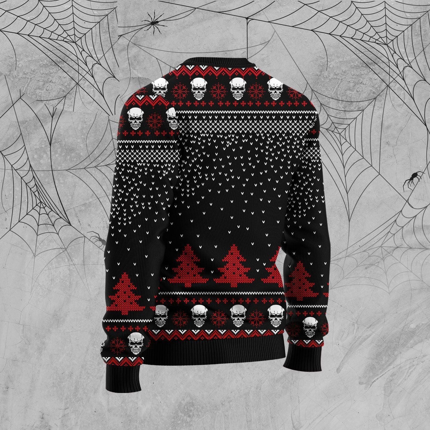 Cat Ugly Sweater Black Cat Halloween Have A Killer Day Black Red Sweater