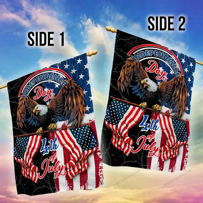 Unifinz Independence Day Flags Bald Eagle American Flag Garden Flag 4th Of July Celebration House Flag 2022