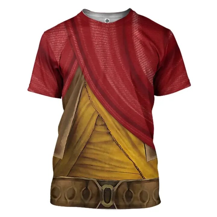 DN T-shirt Raya And The Last Dragon Shirt Raya Princess Suit Costume Red Yellow Hoodie DN Hoodie