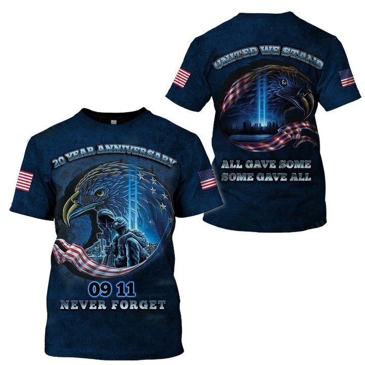 Unifinz Patriot Day T-shirt United We Stand All Gave Some Some Gave All Hoodie Patriot Day Hoodie 2023