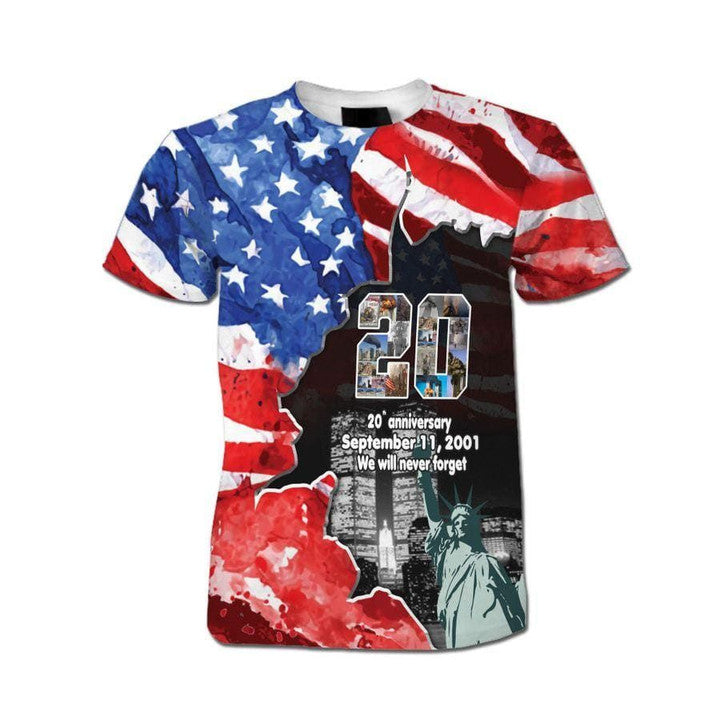 Unifinz Patriot Day Shirt September 11th 2001 American Flag We Will Never Forget Shirt September 11th Apparel 2023