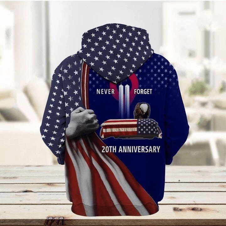 Unifinz Patriot Day Hoodie Never Forget 20th Anniversary 9-11 Blue Hoodie September 11th Apparel 2023