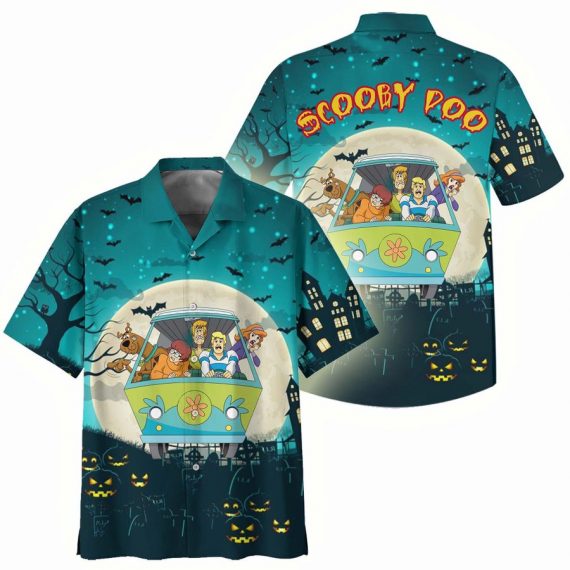 Unifinz Scooby-Doo Hawaiian Shirt Scooby Poo Scary Halloween Hawaii Shirt Amazing Scooby-Doo Aloha Shirt 2023