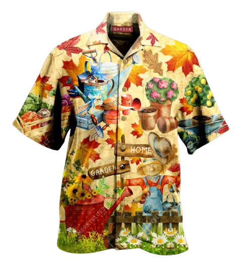 Gardening Hawaii Shirt Garden Home Autumn Aloha Shirt Gardening Shirt