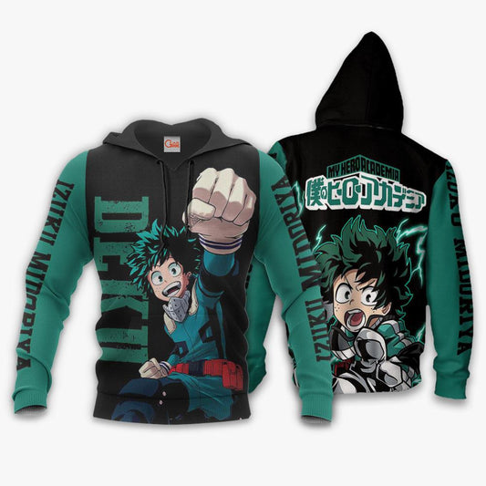  My Hero Academia Hoodie Izuku Midoriya Deku Boku No Hero Academia Logo Hoodie Adult Full Print