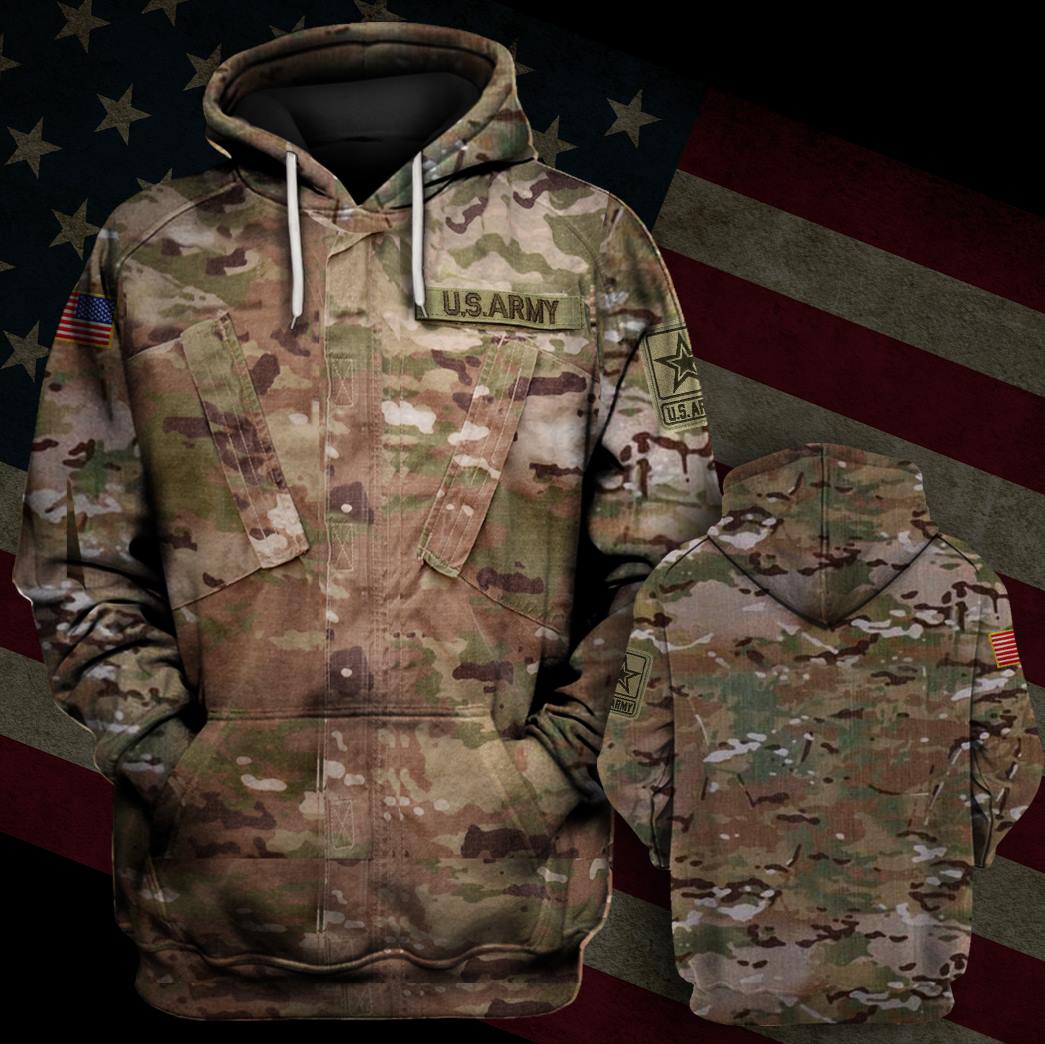 Unifinz US Army Veteran Hoodie Vintage Camo Uniform 3D Hoodie US Army Hoodie Military Hoodie Apparel 2022