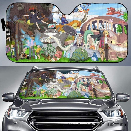  Ghibli Car Sun Shade Ghibli All Characters Windshield Sun Shade