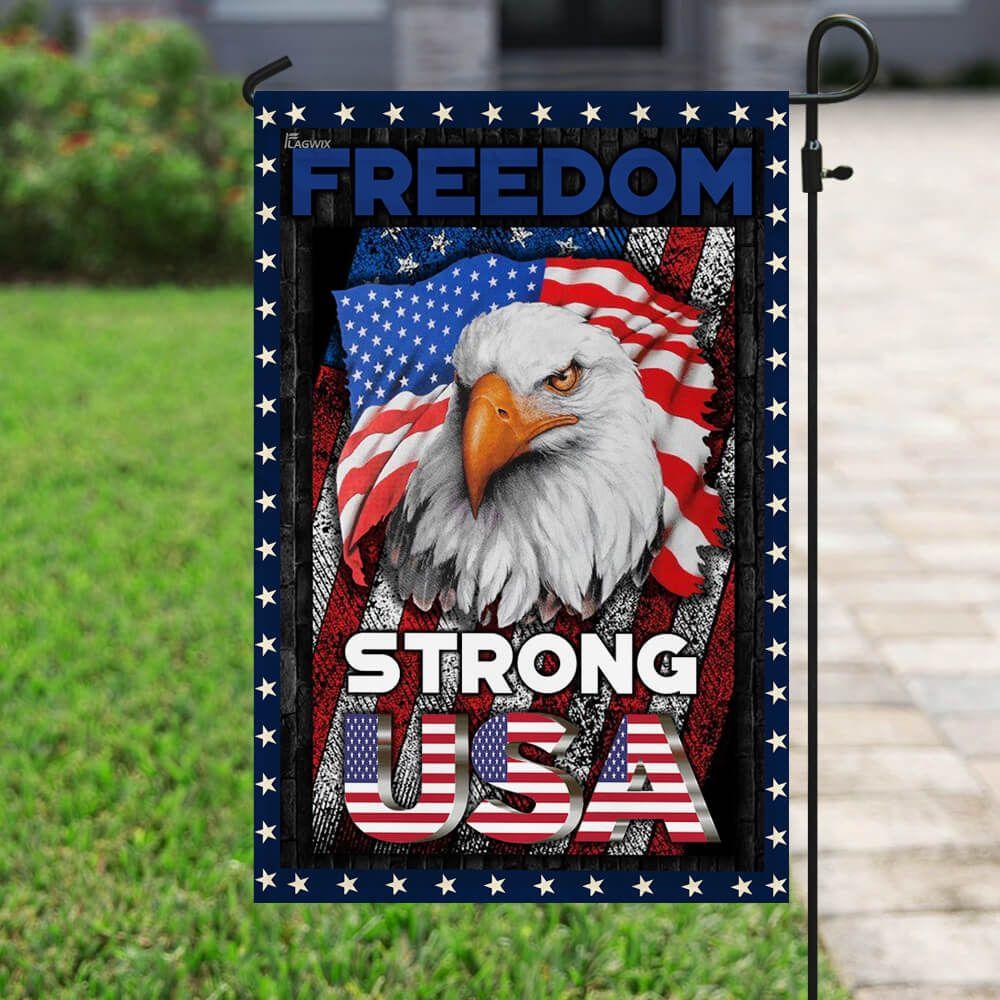 Unifinz 4th Of July Flags Strong USA Freedom Flag Independence Day Celebration Gift 4th Of July House Flag 2022