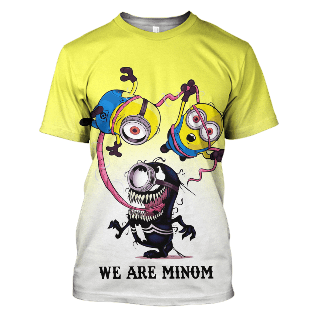 Despicable Me Shirt Minion T-shirt Minion Venom We Are Minom Yellow White Hoodie Minion Hoodie