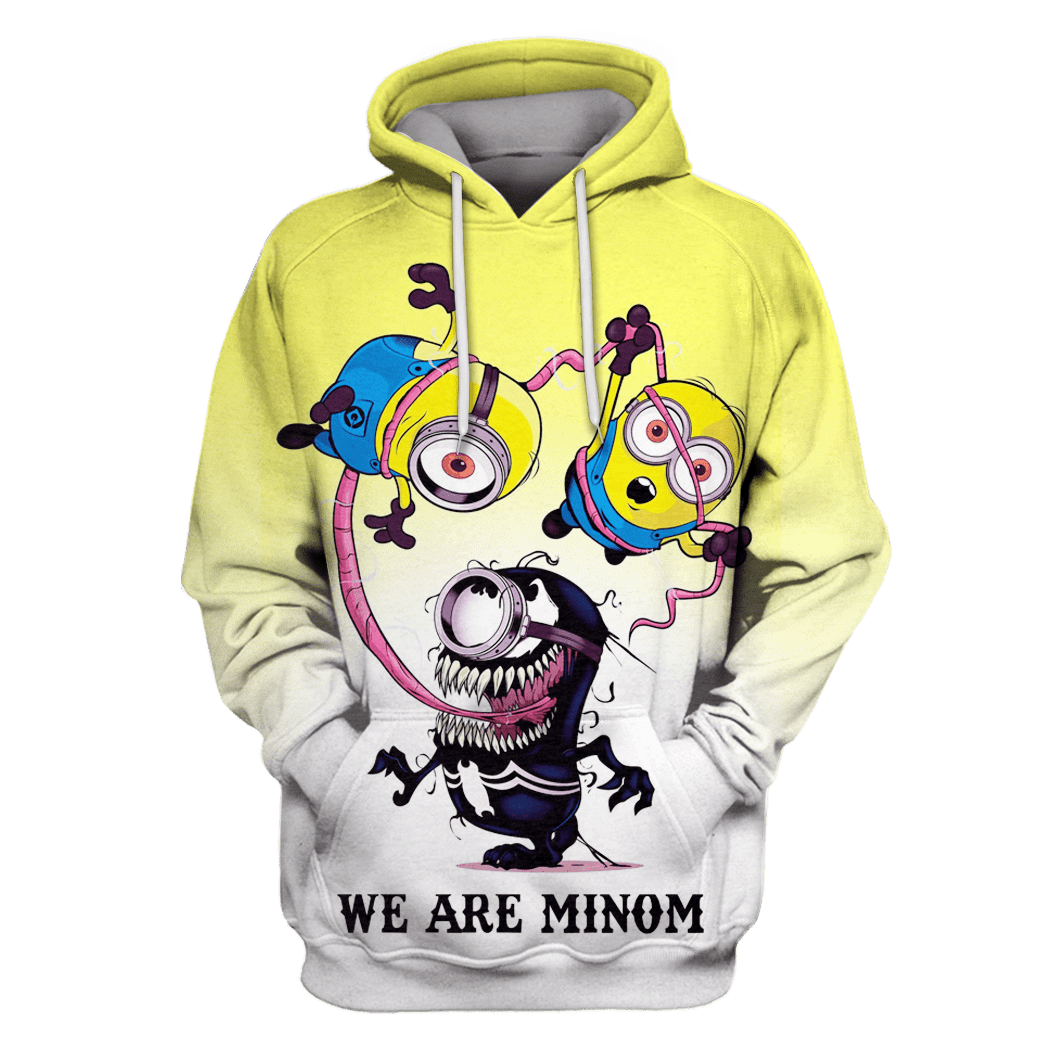 Despicable Me Shirt Minion T-shirt Minion Venom We Are Minom Yellow White Hoodie Minion Hoodie