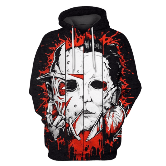 Halloween Shirt Horror Shirt Horror Killers Freddy Krueger Michael Myers Hoodie Horror Hoodie