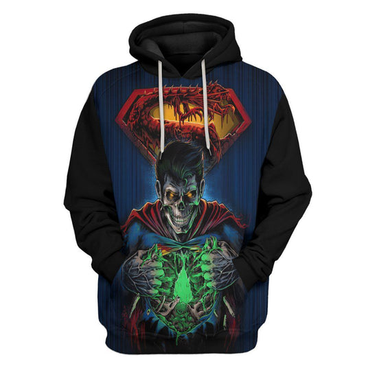 Halloween Hoodie Zombie Hoodie Zombie Superman Hoodie