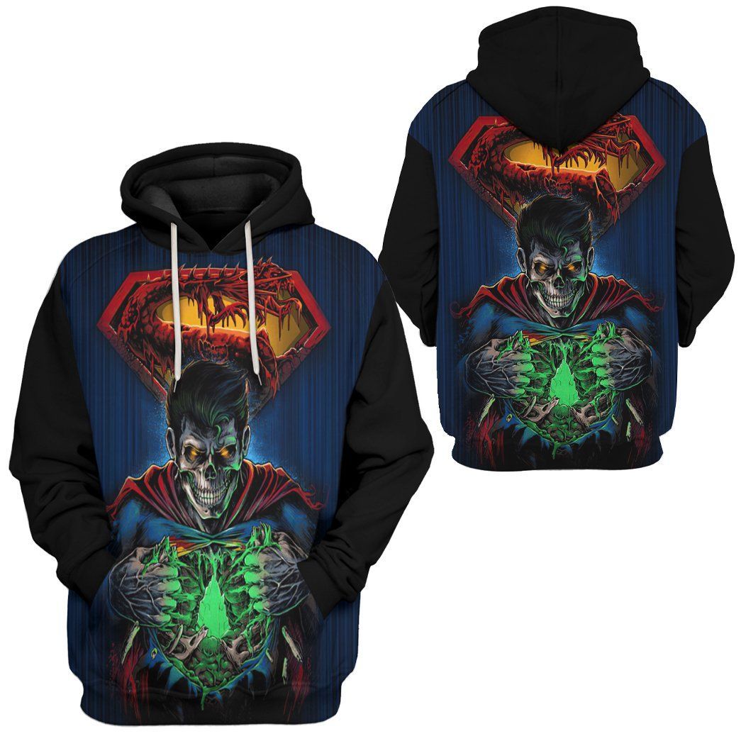 Halloween Hoodie Zombie Hoodie Zombie Superman Hoodie