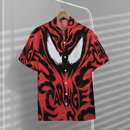 MV Venom Hawaiian Shirt Carnage Red Symbiote Hawaii Aloha Shirt