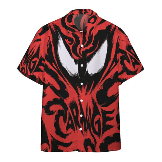 MV Venom Hawaiian Shirt Carnage Red Symbiote Hawaii Aloha Shirt