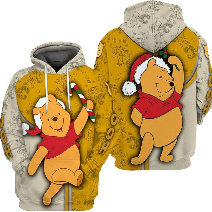 DN Christmas Hoodie Winnie The Pooh Celebrates Christmas Hoodie