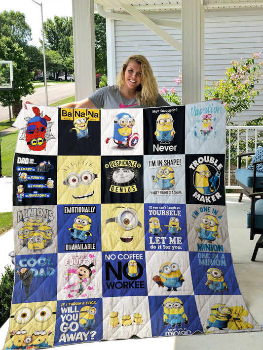 Unifinz Minions Quilt Minions Banana Despicable Me Quilt Amazing Minions Quilt 2023