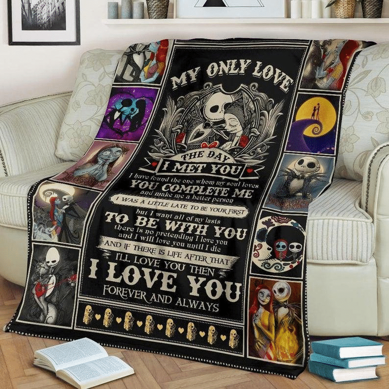  Nightmare Before Christmas Blanket My Only Love Jack And Sally Love Blanket