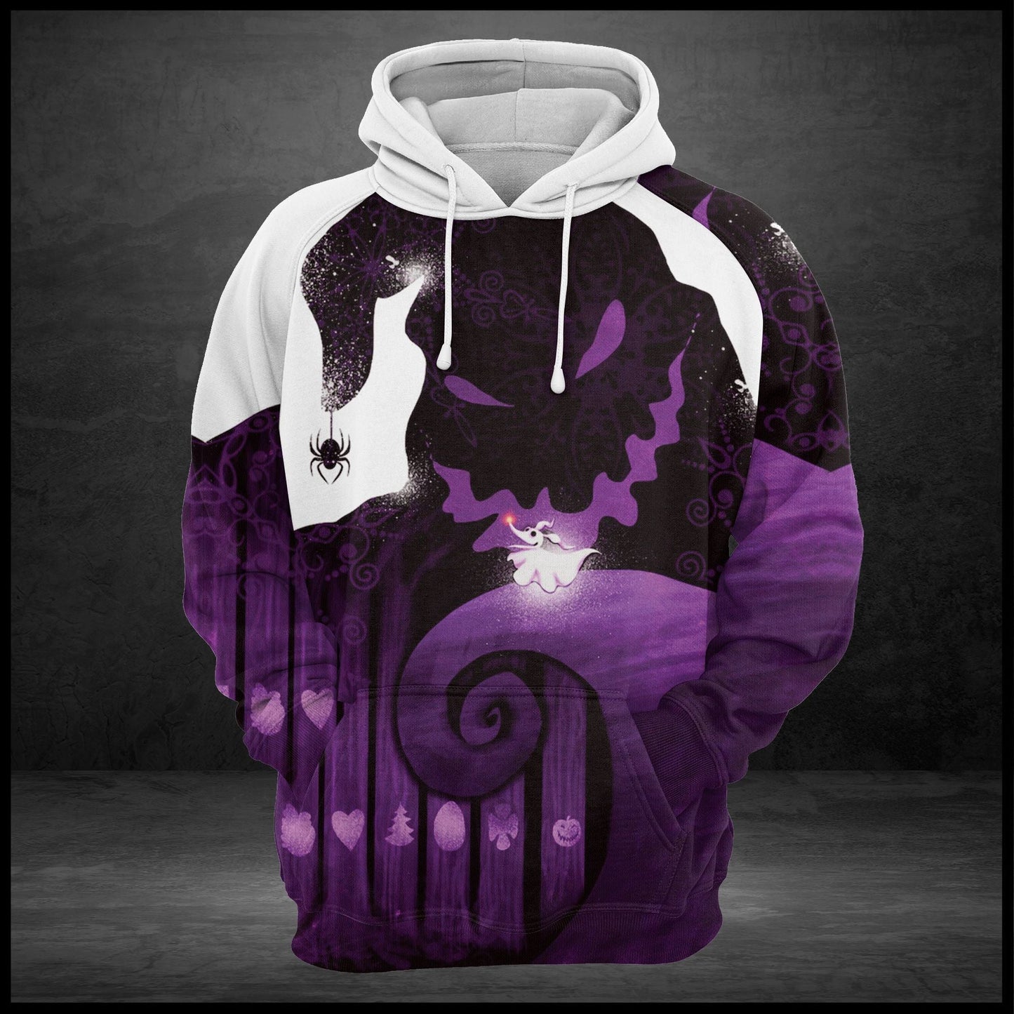  Nightmare Before Christmas Hoodie Oogie Boogie Zero Purple Hoodie Adult Unisex Full Print