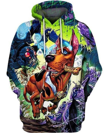 Halloween Hoodie Scooby Doo Hoodie Scooby Doo Escaping Halloween Spider Hoodie