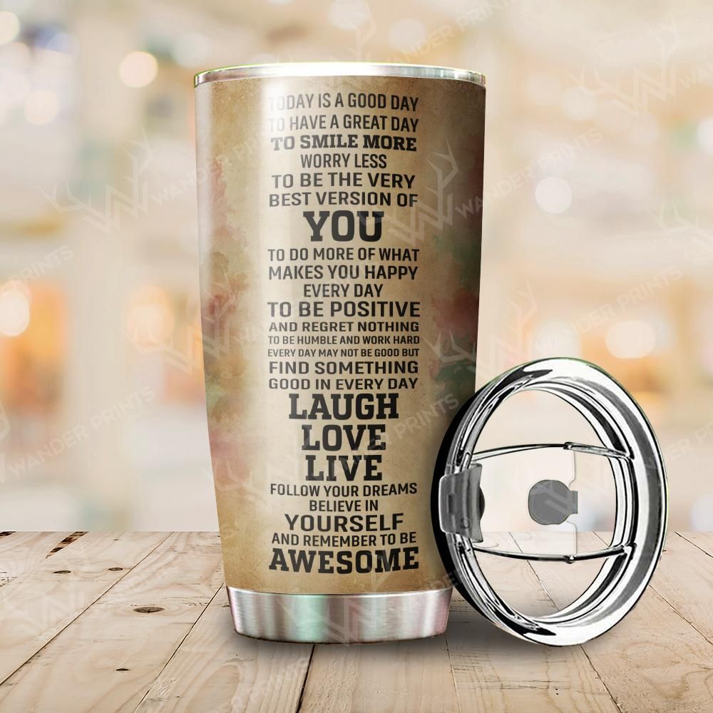 Unifinz Bigfoot Tumbler Today Is A Good Day Laugh Love Live Tumbler Cup 20 oz 2022