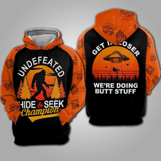 Unifinz Bigfoot Hoodie Undefeated Hide And Seek Champion Bigfoot Orange Hoodie Apparel 2022