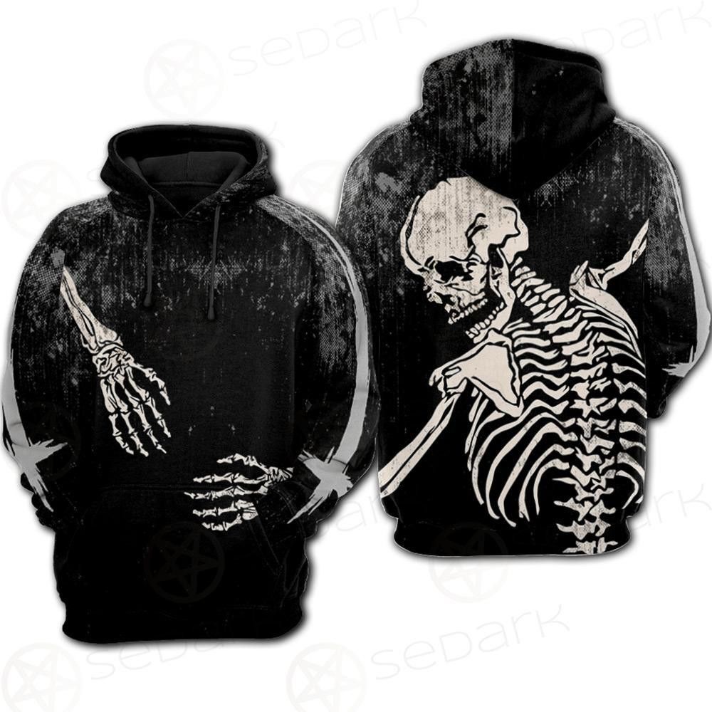Halloween Hoodie Skeleton Hoodie Skeleton Hug Black Hoodie