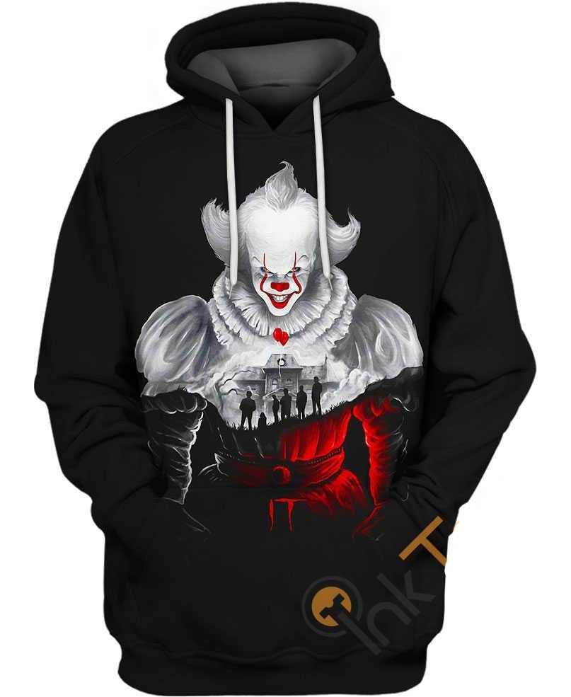 Halloween Hoodie Pennywise Hoodie Haunted House Of Pennywise Hoodie Horror Hoodie