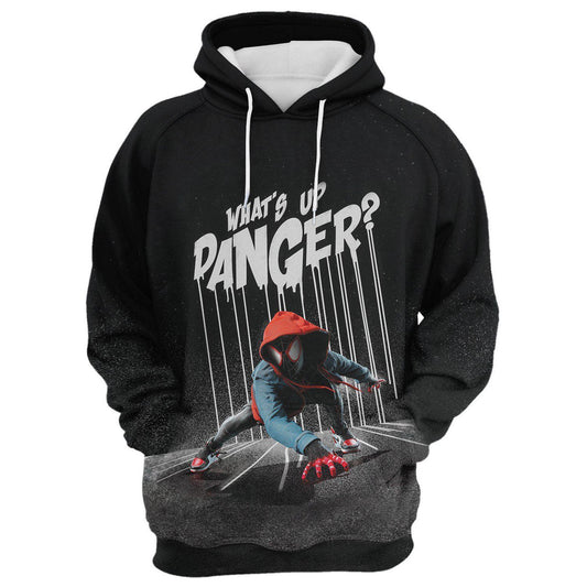 Spiderman Hoodie MV Spiderman What Up Danger Hoodie Black Unisex