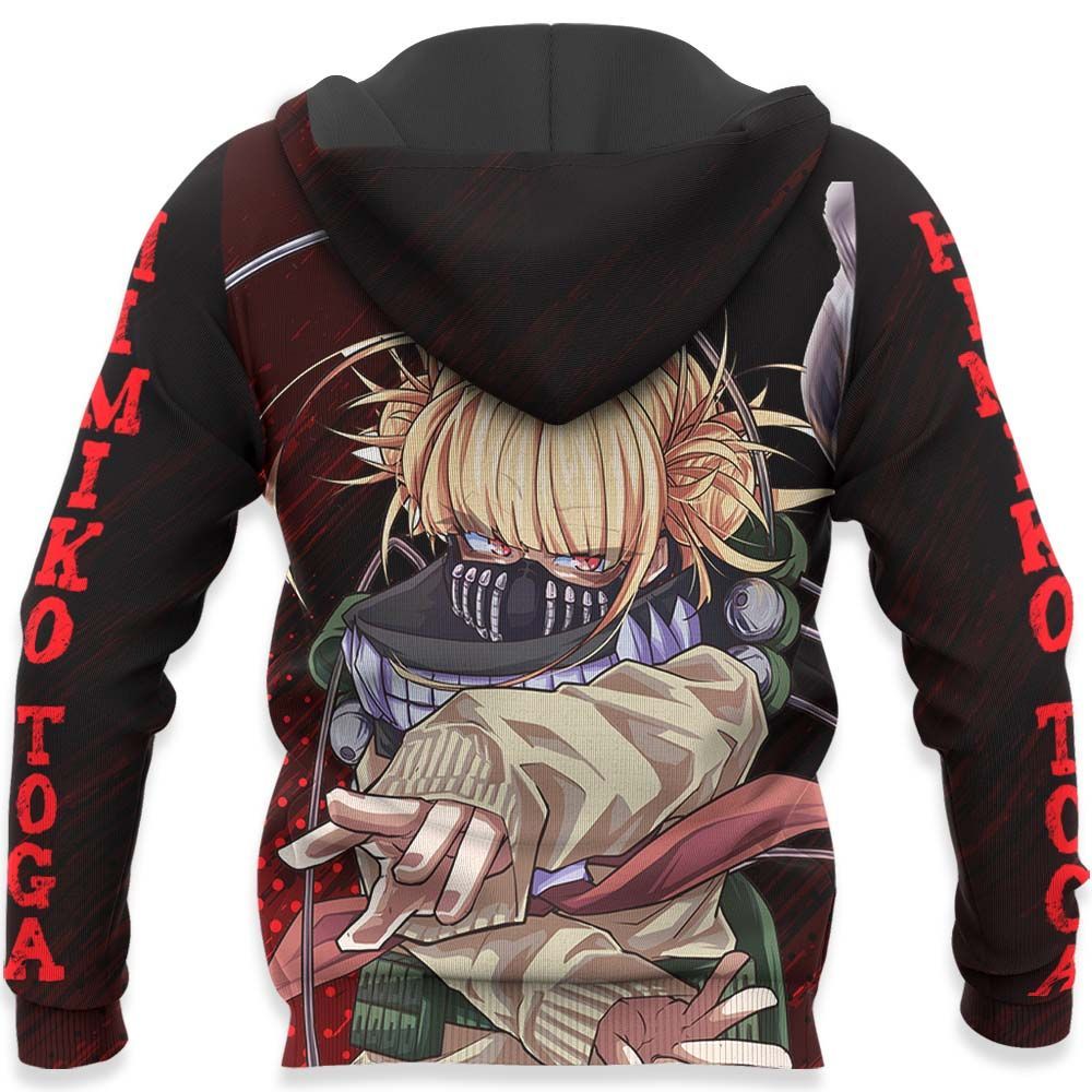  My Hero Academia Hoodie Himiko Toga Sugoi Villian Black Red Hoodie Adult Full Print