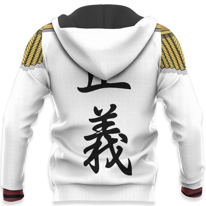  One Piece Hoodie One Piece Monkey D. Garp Costume Hoodie Adult Full Print