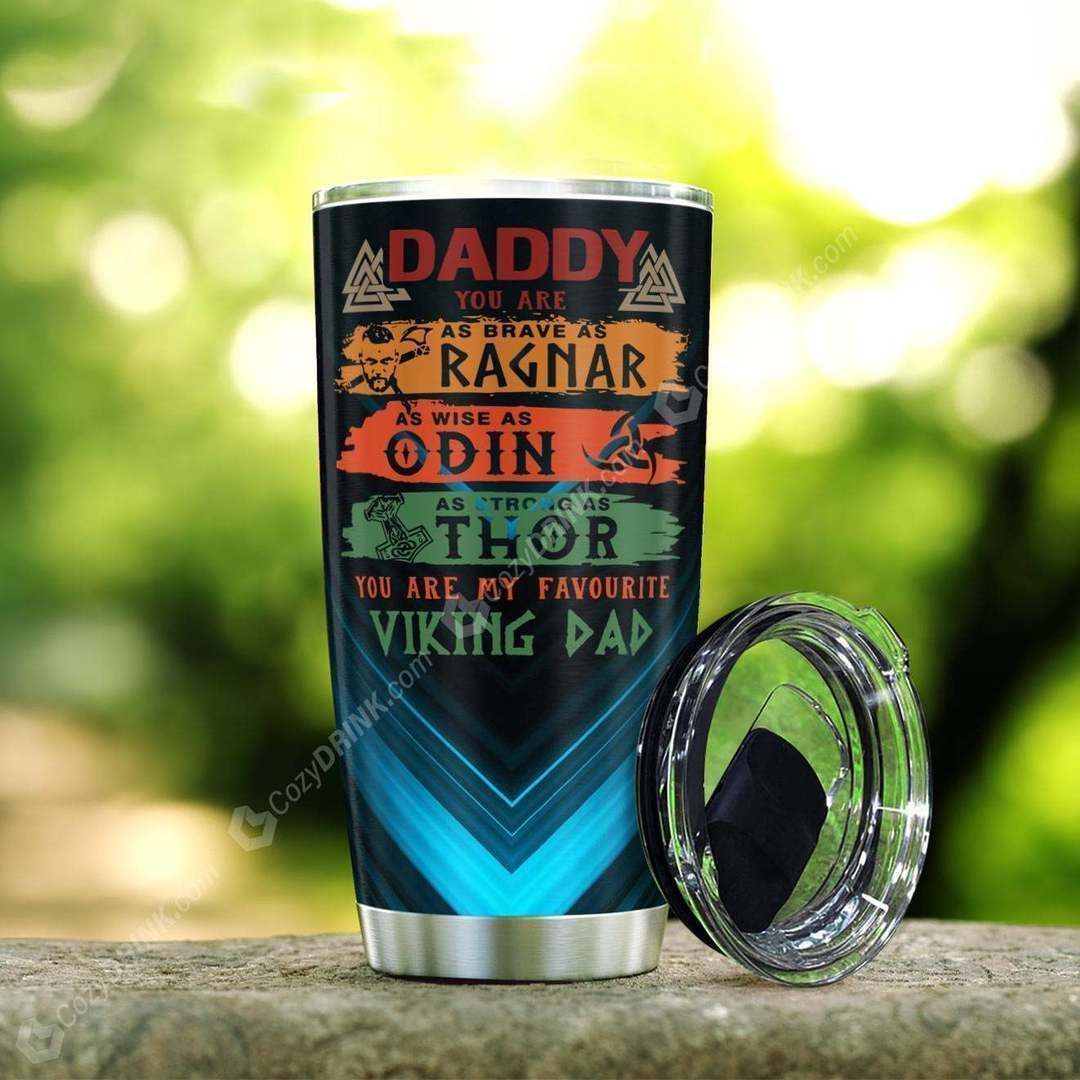 Unifinz Father Viking Tumbler Cup 20 oz You Are My Favorite Viking Dad Tumbler 20 oz Travel Cup 2022