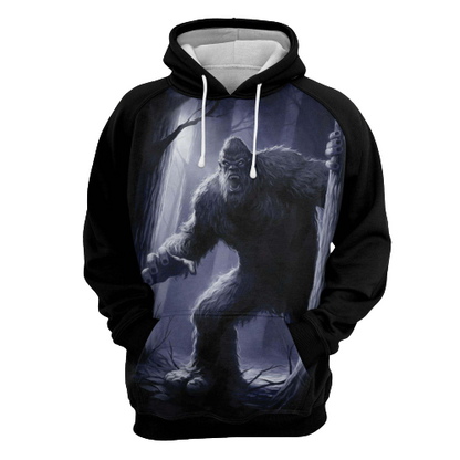 Unifinz Bigfoot Hoodie Finding Bigfoot Black Bigfoot Hoodie Apparel Adult Full Size Full Print 2022