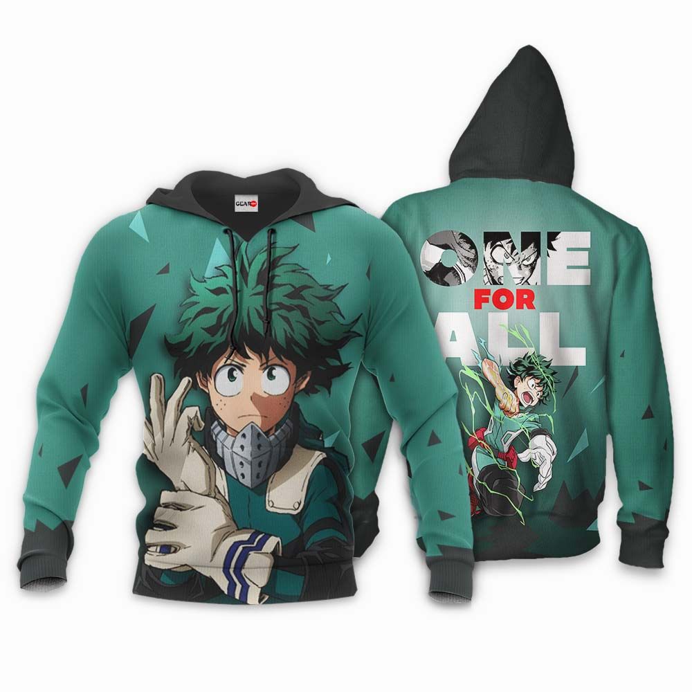  My Hero Academia Hoodie Izuku Midoriya One For All Hoodie Adult Full Print