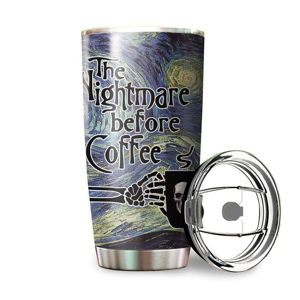  Nightmare Before Christmas Coffee Tumbler 20 Oz The Nightmare Before Coffee Starry Night Art Tumbler Cup 20 Oz