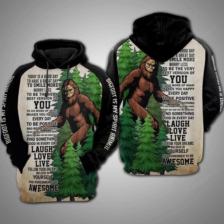 Unifinz Bigfoot Hoodie Today Is A Good Day To Have A Great Day Hoodie Apparel Adult Full Size 2022