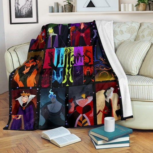 DN Blanket Villains Evil Queen Hades Cruella Blanket