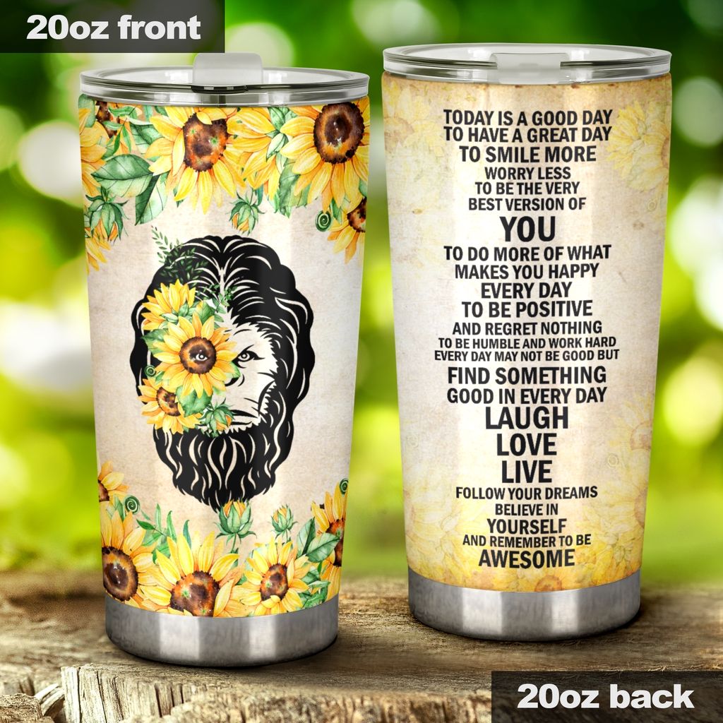 Unifinz Bigfoot Sunflower Tumbler Bigfoot To Have A Great Day Laugh Love Live Tumbler Cup 2022