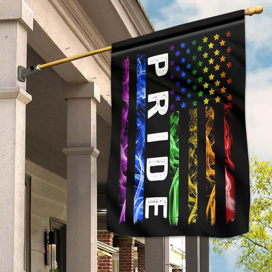 Unifinz LGBT House Flag LGBT Rainbow Color American Flag Pride Garden Flag LGBT Garden Flag Perfect Pride Month Gift 2022
