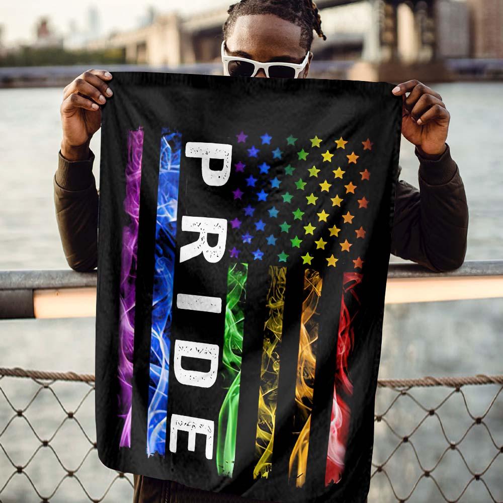 Unifinz LGBT House Flag LGBT Rainbow Color American Flag Pride Garden Flag LGBT Garden Flag Perfect Pride Month Gift 2022