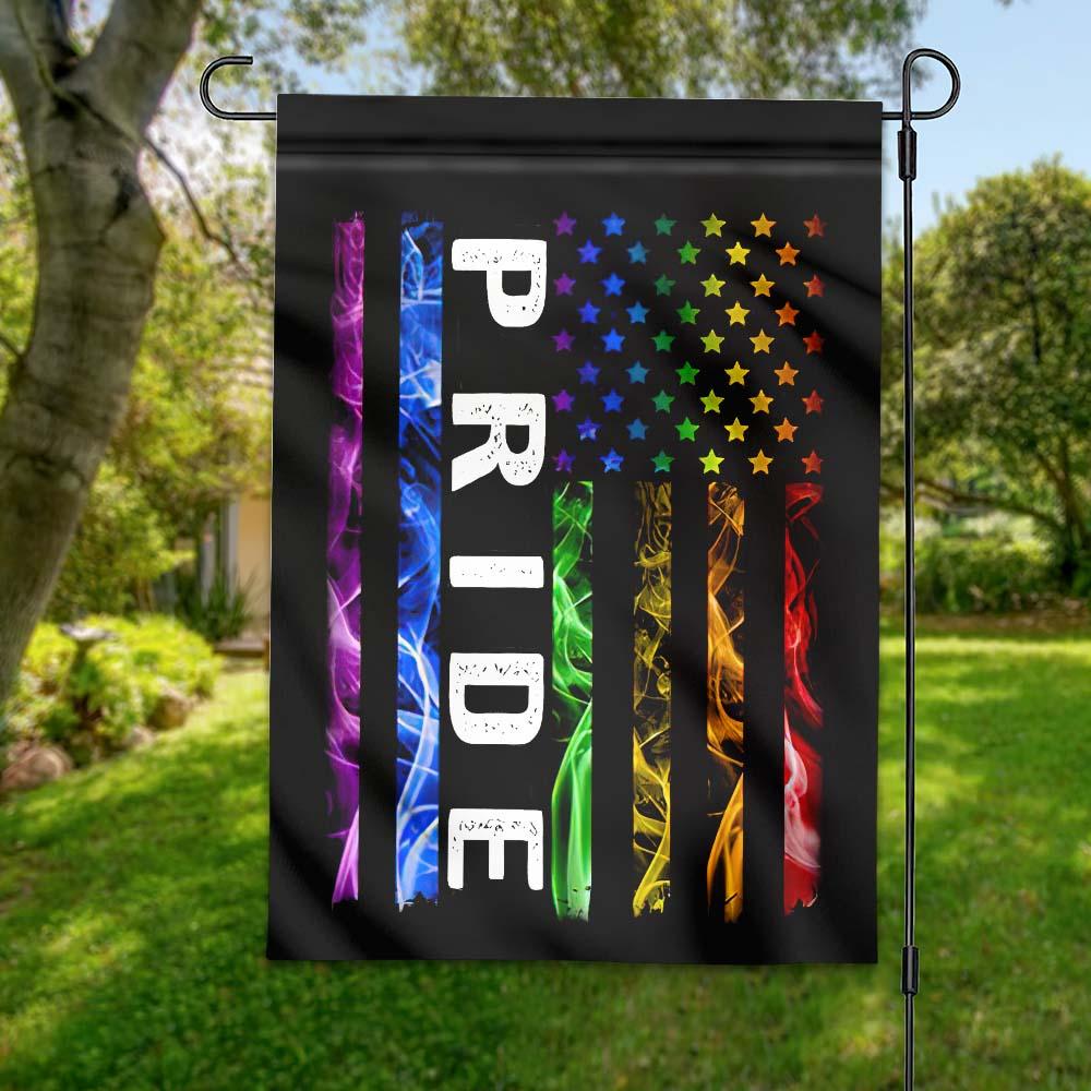 Unifinz LGBT House Flag LGBT Rainbow Color American Flag Pride Garden Flag LGBT Garden Flag Perfect Pride Month Gift 2022