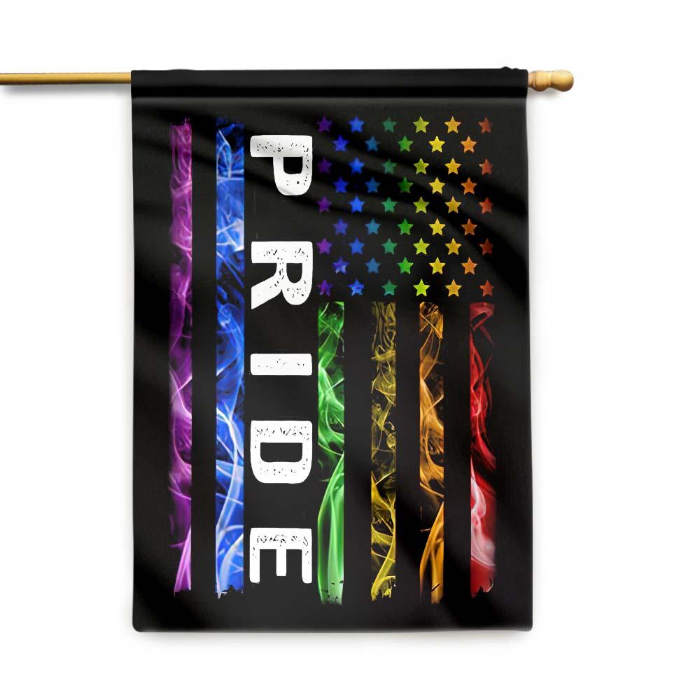 Unifinz LGBT House Flag LGBT Rainbow Color American Flag Pride Garden Flag LGBT Garden Flag Perfect Pride Month Gift 2022