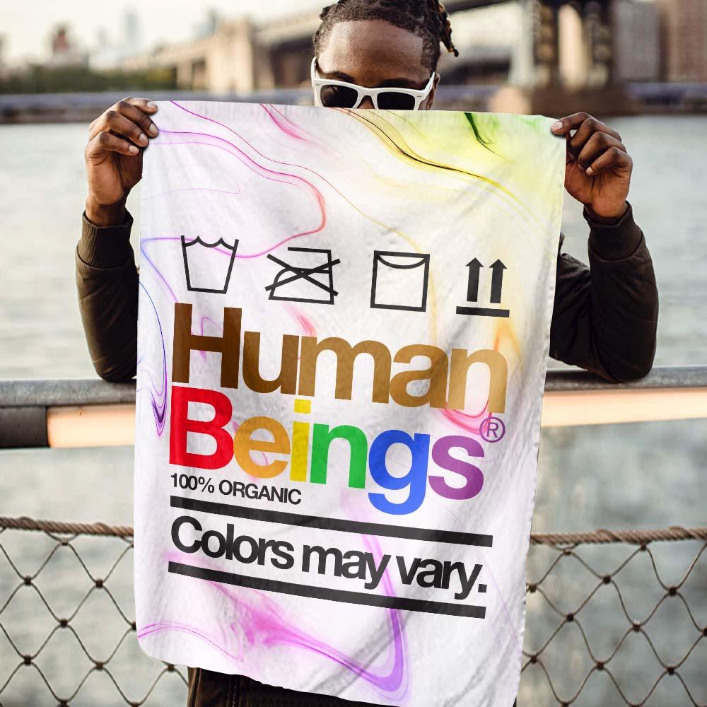 Unifinz LGBT Melanin Garden Flag Human Beings Colors May Vary House Flag LGBT House Flag Pride Month Gift 2022