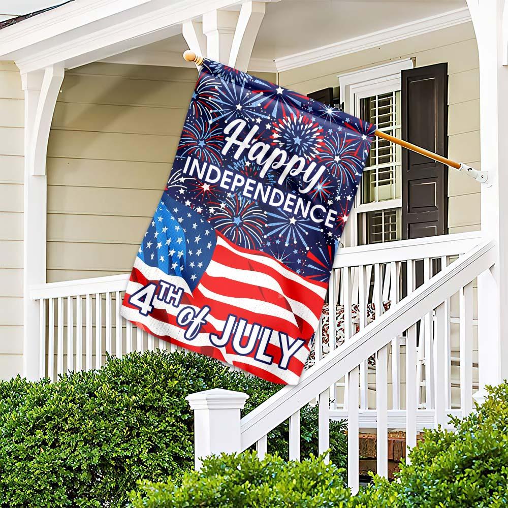 Unifinz 4th Of July Flags Happy Independence Day Fireworks Garden Flag 4th Of July Garden Flag Fourth Of July House Flag 2022