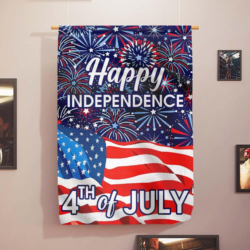 Unifinz 4th Of July Flags Happy Independence Day Fireworks Garden Flag 4th Of July Garden Flag Fourth Of July House Flag 2022