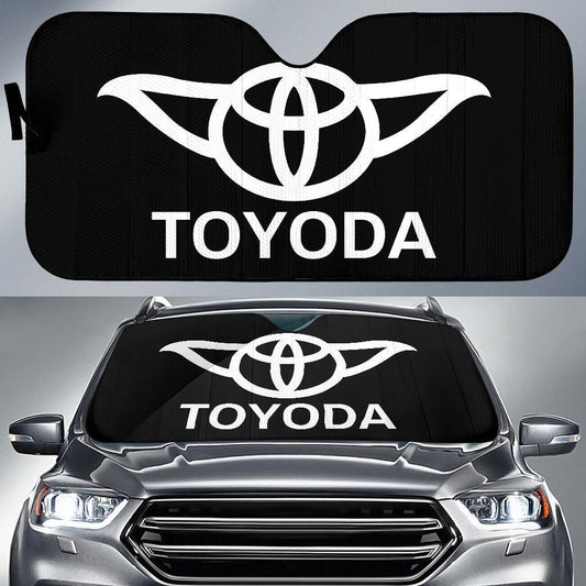  SW Windshield Sun Shade Toyoda Black White Car Sun Shade